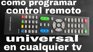 cómo programar un control remoto universal para TV de cualquier marca lista de códigos al final