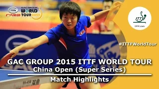 China Open 2015 Highlights: ITO Mima vs KIM Song I (R32)