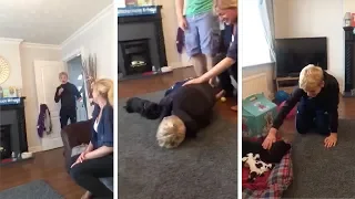 Boy Surprised With Puppy For Birthday