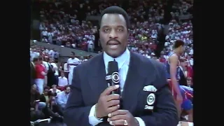 NBA Finals 1990 Game 5 Portland Trailblazers vs. Detroit Pistons Clyde Drexler vs. Isiah Thomas