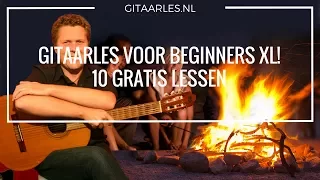 Gitaarles XL!! Les 1 tot en met 10 voor beginners!