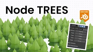 Low Poly Trees and Forest with Geometry Nodes | Beginner Blender 4.0 Tutorial