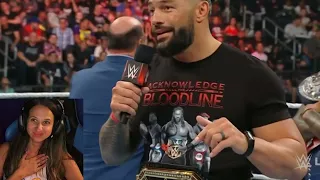 WWE Raw Austin Theory interrupts Roman Reigns 7/25/22