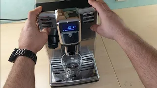 Saeco Incanto kein wennig Kaffee in der Tasse HD8917 reparieren Brühgruppe /No Coffe problem repair.