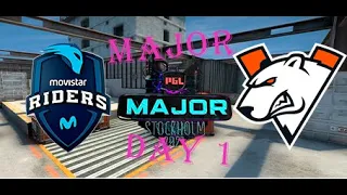 Movistar Riders vs Virtus pro   PGL Major Stockholm 2021   Challengers Stage   Day 1