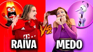 24 HORAS VIVENDO UMA EMOÇÃO RAIVA VS MEDO