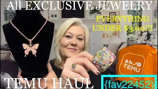 TEMU “ALL EXCLUSIVE JEWELRY” HAUL || EVERYTHING UNDER $3