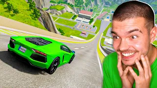 WYSKAKUJE WYMARZONYMI AUTAMI ze SKOCZNI 999 KM/H! (BeamNG)