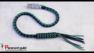 Plaited paracord get back whip- motorcycle tack