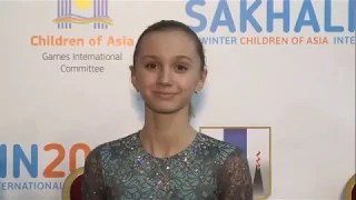 Полина ЕГОРОВА / Polina Egorova - "Children of Asia Games" - Ladies SP  - Feb. 13, 2019 - Sakhalin