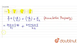 Find 3/7 + ( (-6)/(11)) + ((-8)/(21)) + (5/22) | 8 | RATIONAL NUMBERS | MATHS | NCERT ENGLISH | ...