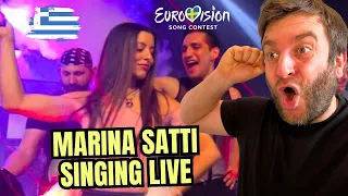 MARINA SATTI "ZARI"  EN VIVO EN LA FIESTA DE DESPEDIDA DE ATENAS | EUROVISIÓN GRECIA 2024 | REACCIÓN