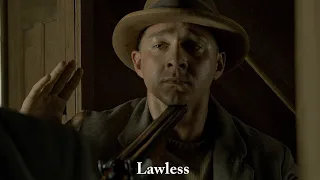 Lawless: Marshall Charlie Rakes beats up Jack Bondurant and leaves a message for the older brothers