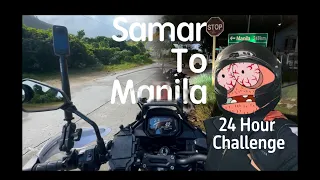 Solo Ride | Eastern Samar to Manila 1 Day Challenge| Kawasaki Versys 650, Expenses included