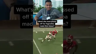 The maddest Tua Tagovailoa ever made Nick Saban may surprise you 😂 #shorts