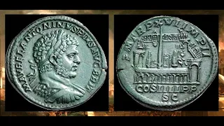 ✅ Сестерций, 213 г., Монета Каракалла, 🌏 Sestertius, 213, Caesar Caracalla. 🏺