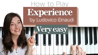 SIMPLIFIED & Easy Piano Tutorial for "Experience" by Ludovico Einaudi