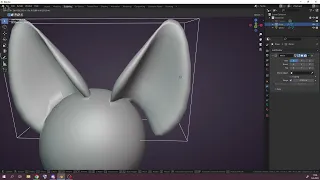 Super fast Blender tutorial for creating furry animal ears using modifiers