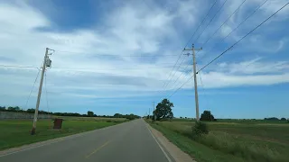 Driving in rural Oshkosh/Omro. Winnebago County. Wisconsin  United States 4k POV  go pro