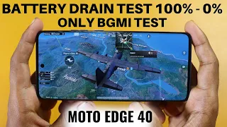 Motorola Edge 40 BGMI Gaming Test 100% - 0% in High Setting & Heating Test