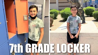 BACK TO SCHOOL | 7th GRADE MIDDLE SCHOOL LOCKER, CLASS SCHEDULE & SCHOOL TOUR | PHILLIPS FamBam Vlog