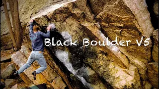 Black Boulder V5 Trapps, Gunks