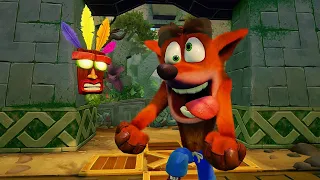 Прохождение Crash Bandicoot N. Sane Trilogy на 102% Папу Папу. Риппер Ру. Зеленый камень #1