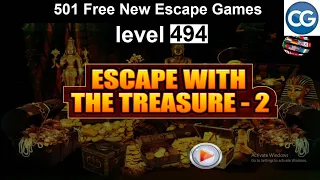 [Walkthrough] 501 Free New Escape Games level 494 - Escape with the treasure 2 - Complete Game