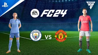 EA FC 24 | Manchester City Women vs Manchester United Women - FA Women's Super League 23/24 | PS5