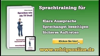 Deutlicher Sprechen lernen | Aussprache verbessern mit »Sprechen wie ein TV Profi«