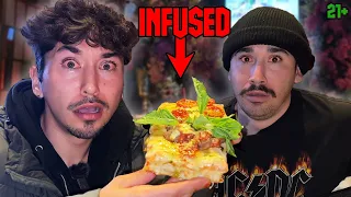 Eating at SECRET Cannabis Restaurant in New York...