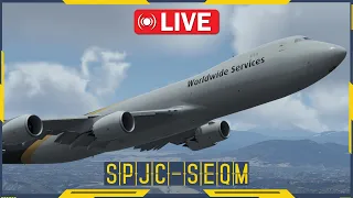 Лима (SPJC) - Кито (SEQM) на PMDG 747-8 в Prepar3Dv5