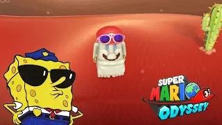 REINO DA AREIA | BoB Esponja no Super Mario Odyssey (Nintendo Switch)