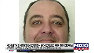 Kenneth Smith execution scheduled for tomorrow using nitrogen hypoxia