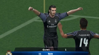 PES 2017 (PS2) Amazing Goal Gareth Bale! Sporting Lisbon vs Real Madrid - Champions League