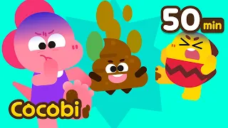 Ahh! Pisou no Cocô! 😱 e Mais Músicas Infantis | Compilação | Kids Songs | Cocobi