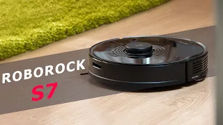 THE KING OF ROBOT VACUUM CLEANERS 👑 Roborock S7 robot vacuum cleaner RAISES the rag and VIBRATES 🔥