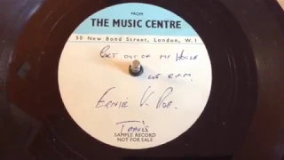 Ernie K. Doe "Get Out Of My House" Unreleased UK 1962 UNIQUE Demo only Acetate, Northern Soul / R&B.
