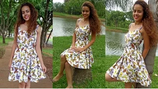 Como costurar Vestido godê Alana Santos Blogger