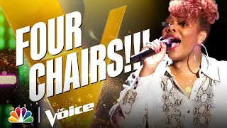 Gymani Kills It, Singing Ariana Grande's "pov" in Front of Ariana | The Voice Blind Auditions 2021