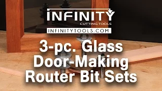 Intro to 3-pc. Glass Door-Making Router Bit Sets (91-526)