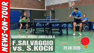 Butterfly DIGNICS 09c vs andro Rasanter R 48 (Real TTR  Match) Francesco Salvaggio vs Sebastian Koch