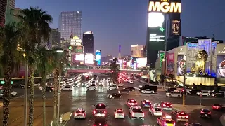 Looking down the Strip