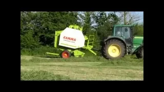 CLAAS VARIANT 260 BALER & JD BALING DEMO VIDEO