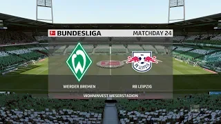 FIFA 20 | Werder Bremen vs RB Leipzig - Wohninvest Weserstadion | Full Gameplay | 1080p 60FPS