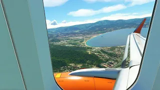 MSFS 2020 - Ajaccio (CATEGORY C) Circle to land Landing  - A320neo EasyJet Colours