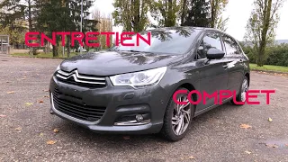 Citroën C4 Ph2 1.6HDI - Entretien complet - Filtre à gazole huile aire