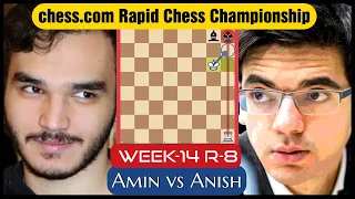 Unbelievable Game by Tabatabaei beating World #10 | Amin vs Giri |Chess.com Rapid Chess Championship
