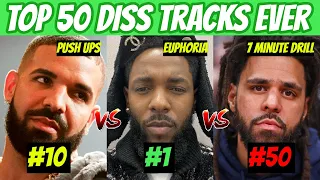 TOP 50 BEST DISS TRACKS IN HIP-HOP! (Of All Time)