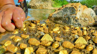 TREASURE HUNTING! FINDING AND DIGGING GOLD TREASURE IN THE LAND WORTH MILLION DOLLAR, GOLD MINING.